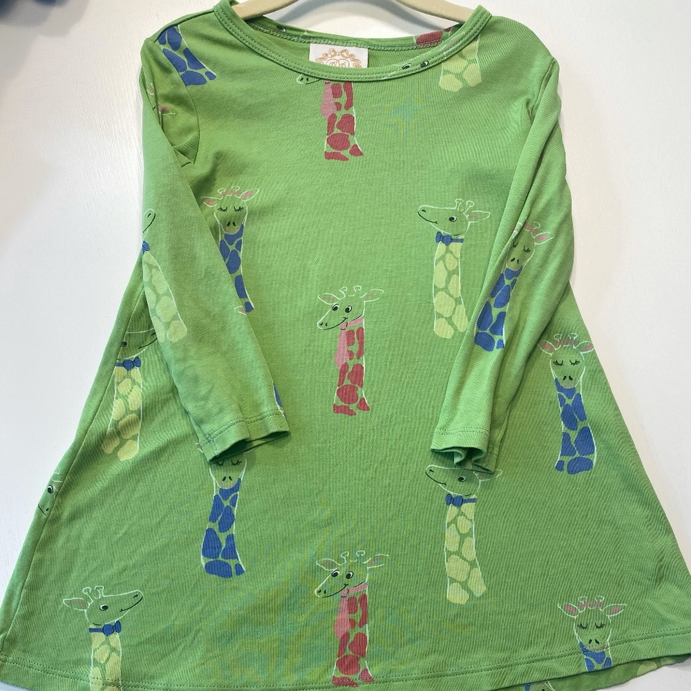 TBBC giraffe polly dress, 3T